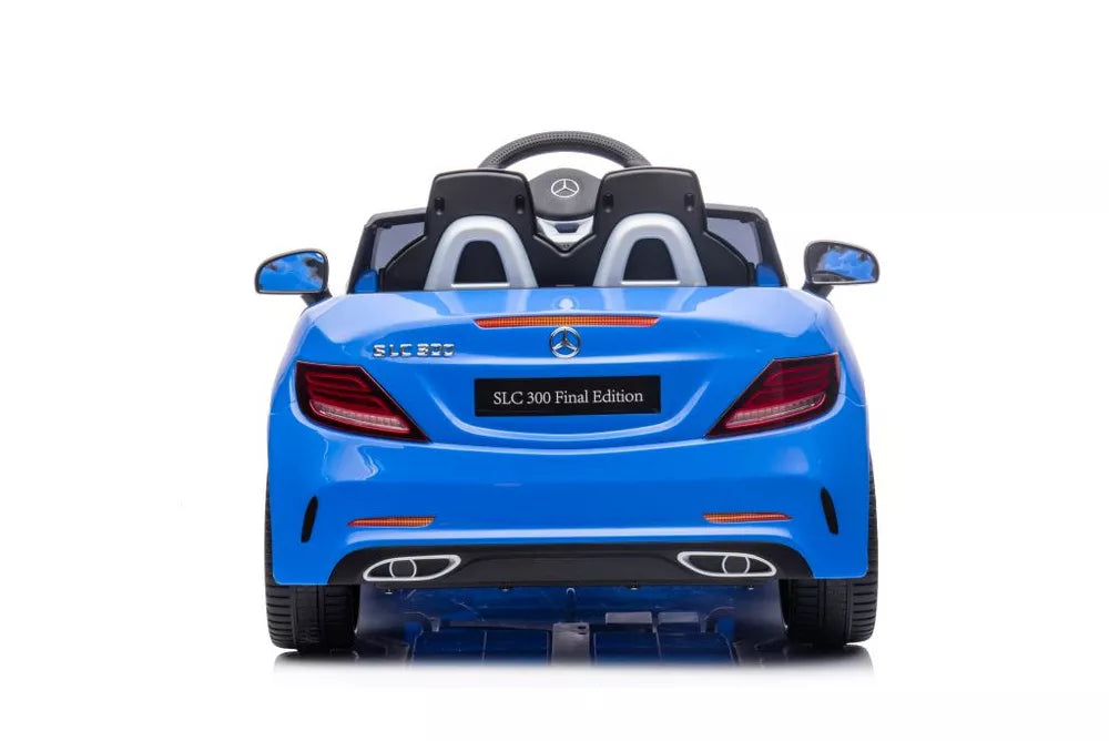 Vaikiškas elektromobilis Mercedes SLC300, 12 V, 2 vietų, mėlynas