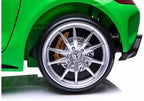 Vaikiškas elektromobilis Mercedes SLS AMG GT R, 12 V, su odine sėdyne ir EVA ratais, baltas
