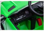 Vaikiškas elektromobilis Mercedes SLS AMG GT R, 12 V, su odine sėdyne ir EVA ratais, baltas