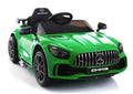 Vaikiškas elektromobilis Mercedes SLS AMG GT R, 12 V, su odine sėdyne ir EVA ratais, baltas