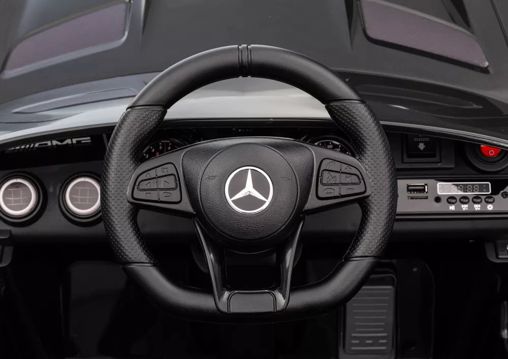 Vaikiškas elektromobilis Mercedes SLS AMG GT R, 12V, juodas