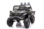 Vaikiškas elektromobilis Mercedes Unimog 4x4, 12 V, 4 varikliai, su minkšta sėdyne ir EVA ratais, kamufliažinis