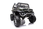 Vaikiškas elektromobilis Mercedes Unimog 4x4, 12 V, 4 varikliai, su minkšta sėdyne ir EVA ratais, kamufliažinis