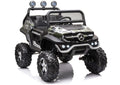 Vaikiškas elektromobilis Mercedes Unimog 4x4, 12 V, 4 varikliai, su minkšta sėdyne ir EVA ratais, kamufliažinis