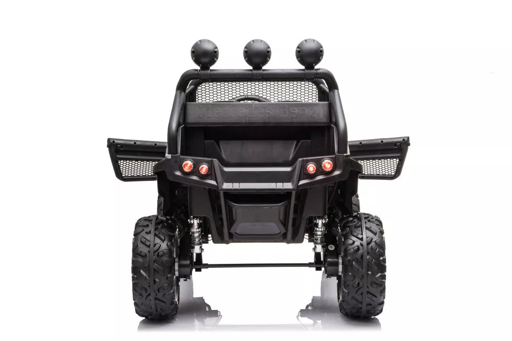 Vaikiškas elektromobilis Mercedes Unimog 4x4, 12 V, 4 varikliai, su minkšta sėdyne ir EVA ratais, kamufliažinis