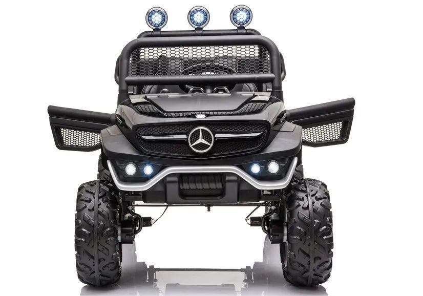 Vaikiškas elektromobilis Mercedes Unimog S, 12 V, 4x45W, juodas