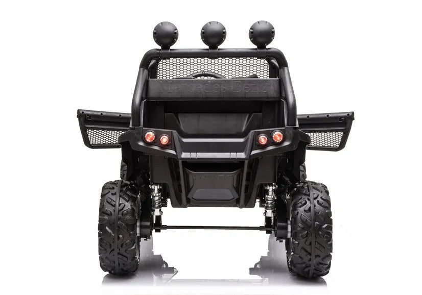 Vaikiškas elektromobilis Mercedes Unimog S, 12 V, 4x45W, juodas