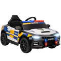 Vaikiškas elektromobilis policija 3-5 metų vaikams, su nuotolinio valdymo pultu, 12V, spalvotas