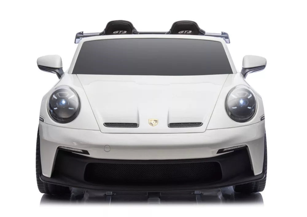 Vaikiškas elektromobilis Porsche 911 GT3, 24 V, 2x280 W, baltas