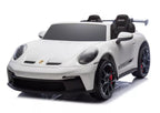 Vaikiškas elektromobilis Porsche 911 GT3, 24 V, 2x280 W, baltas