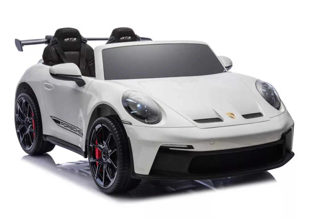 Vaikiškas elektromobilis Porsche 911 GT3, 24 V, 2x280 W, baltas
