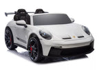 Vaikiškas elektromobilis Porsche 911 GT3, 24 V, 2x280 W, baltas