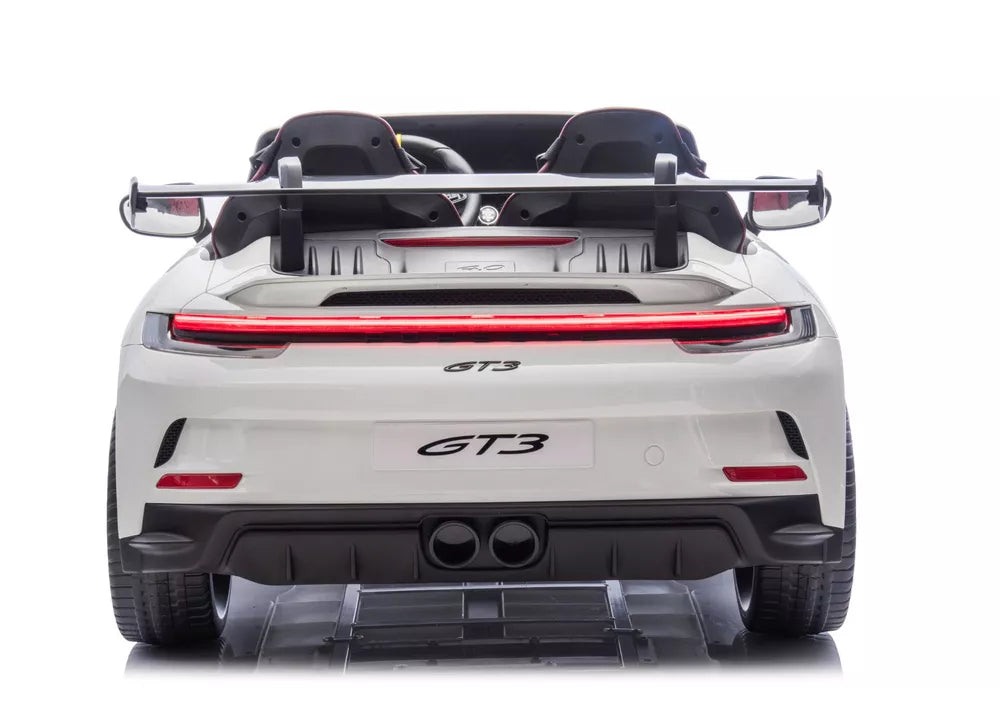 Vaikiškas elektromobilis Porsche 911 GT3, 24 V, 2x280 W, baltas