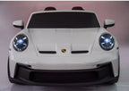 Vaikiškas elektromobilis Porsche 911 GT3, 24 V, 2x280 W, baltas