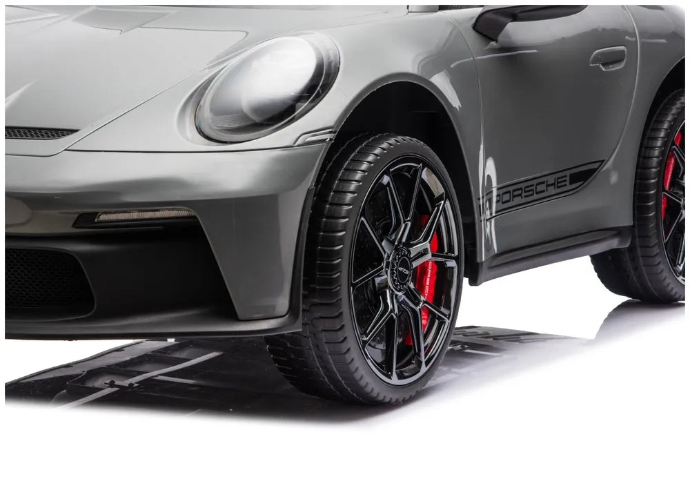 Vaikiškas elektromobilis Porsche 911 GT3, 24 V, pilkas