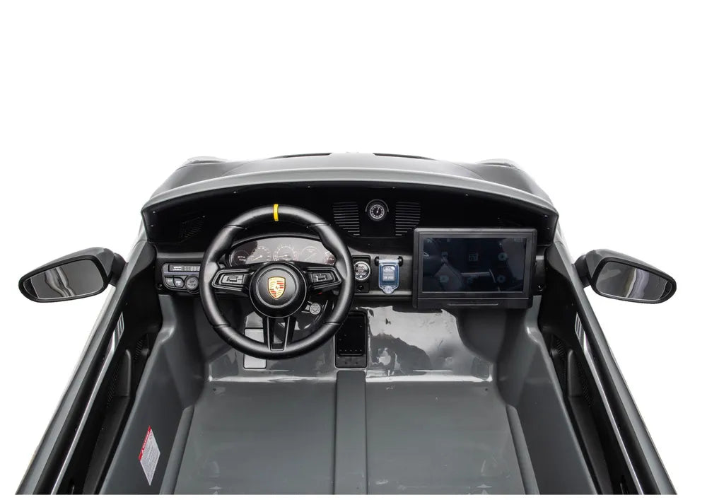 Vaikiškas elektromobilis Porsche 911 GT3, 24 V, pilkas