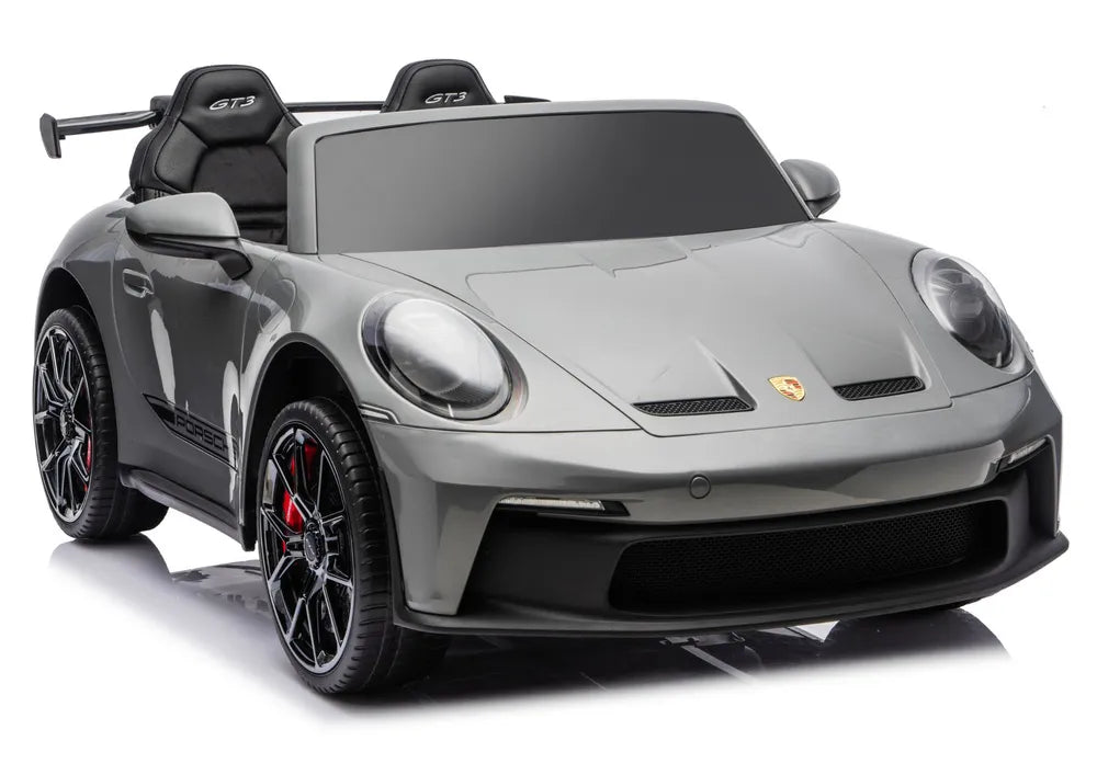 Vaikiškas elektromobilis Porsche 911 GT3, 24 V, pilkas