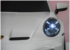 Vaikiškas elektromobilis Porsche GT3, 24 V, iki 50 kg, baltas