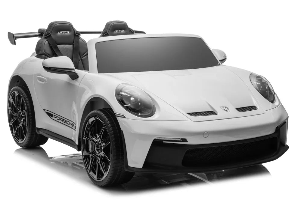 Vaikiškas elektromobilis Porsche GT3, 24 V, iki 50 kg, baltas
