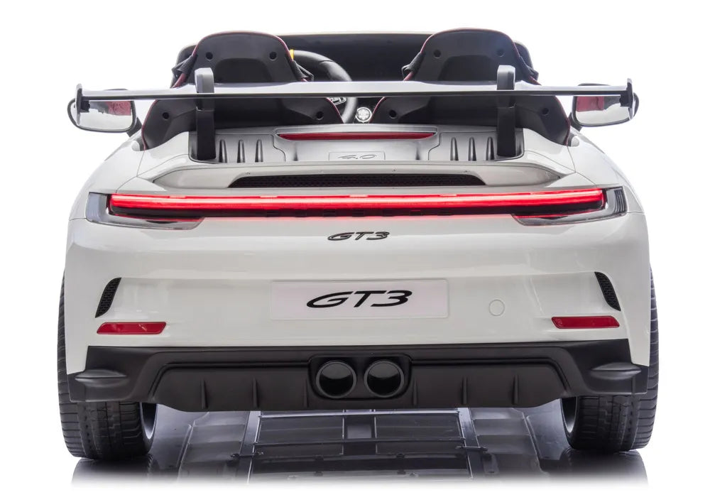 Vaikiškas elektromobilis Porsche GT3, 24 V, iki 50 kg, baltas