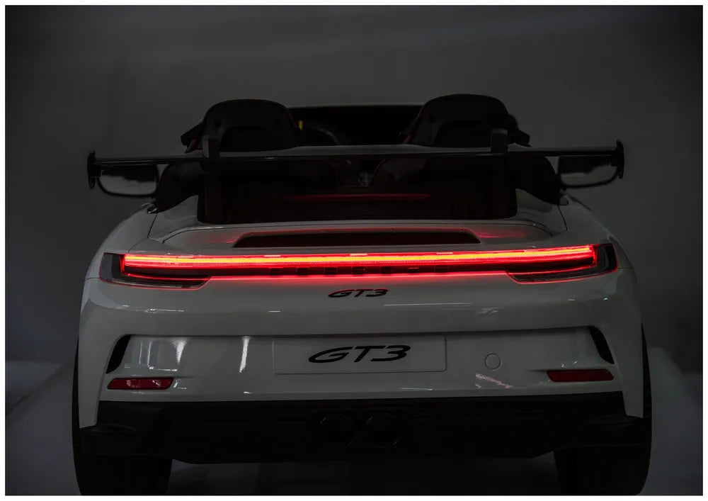 Vaikiškas elektromobilis Porsche GT3, 24 V, iki 50 kg, baltas
