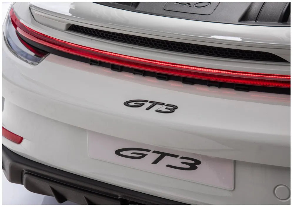 Vaikiškas elektromobilis Porsche GT3, 24 V, iki 50 kg, baltas