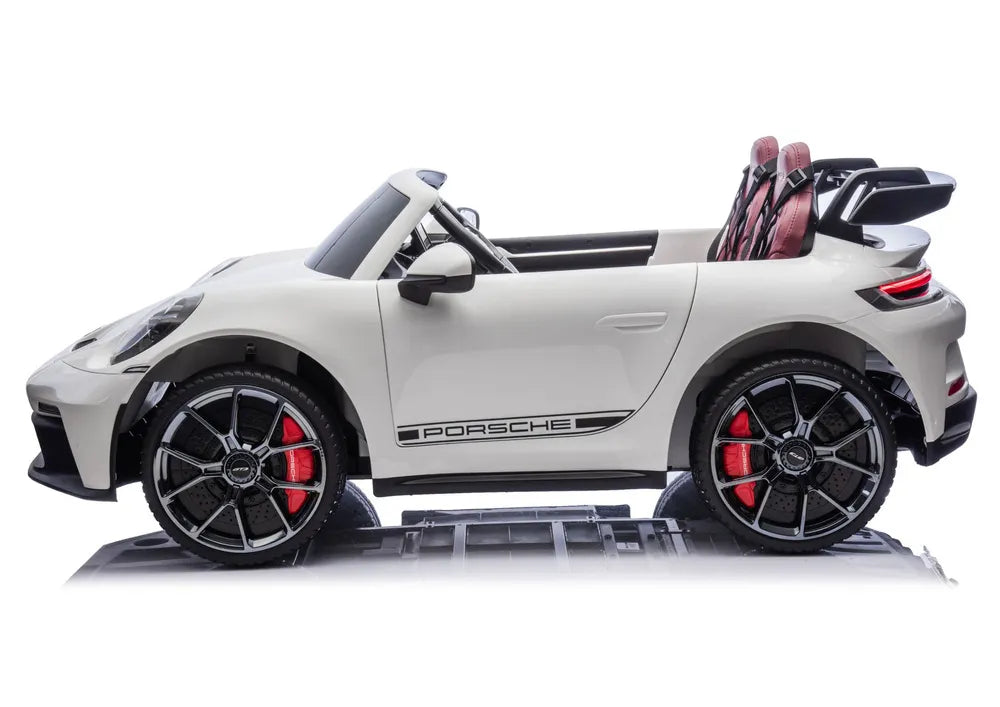 Vaikiškas elektromobilis Porsche GT3, 24 V, iki 50 kg, baltas