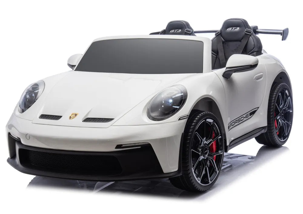 Vaikiškas elektromobilis Porsche GT3, 24 V, iki 50 kg, baltas