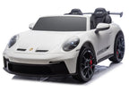 Vaikiškas elektromobilis Porsche GT3, 24 V, iki 50 kg, baltas