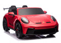 Vaikiškas elektromobilis Porsche GT3, 24 V, su LED žibintais, raudonas