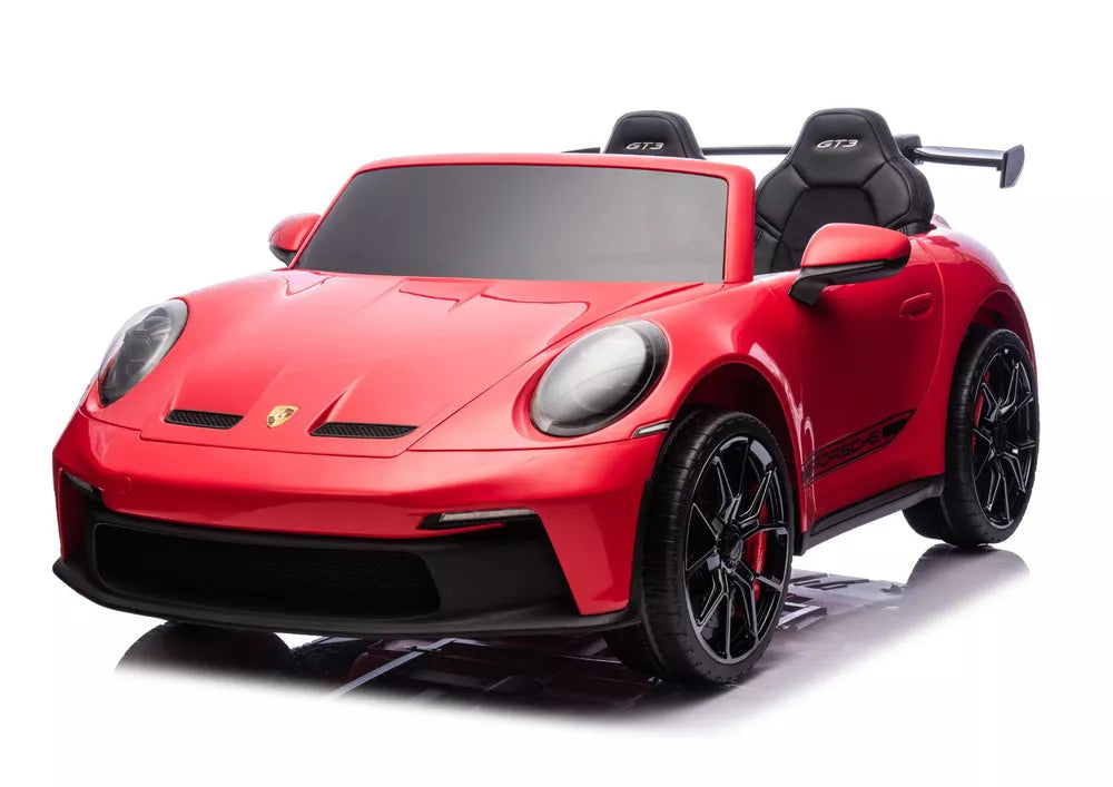 Vaikiškas elektromobilis Porsche GT3, 24 V, su LED žibintais, raudonas
