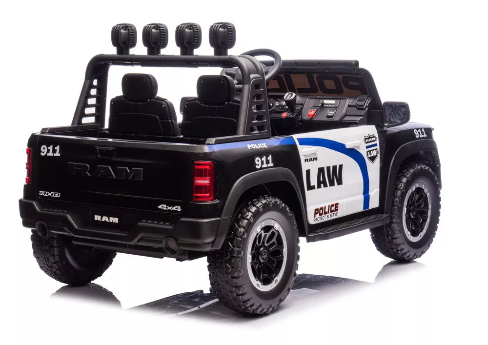 Vaikiškas elektromobilis RAM ZB629-P, 24 V, 4 × 100 W, policijos