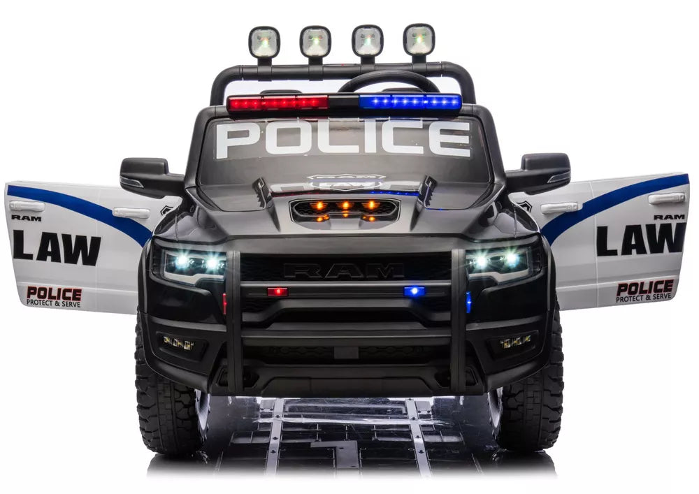 Vaikiškas elektromobilis RAM ZB629-P, 24 V, 4 × 100 W, policijos