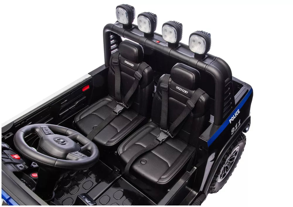 Vaikiškas elektromobilis RAM ZB629-P, 24 V, 4 × 100 W, policijos
