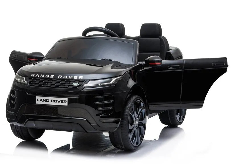Vaikiškas elektromobilis Range Rover Evoque, 12 V, 3 pavaros, juodas