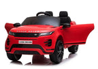 Vaikiškas elektromobilis Range Rover Evoque, 12 V, raudonas