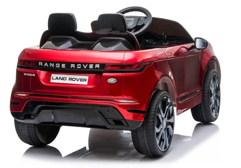 Vaikiškas elektromobilis Range Rover Evoque, 12 V, su nuotolinio valdymo pultu, raudonas