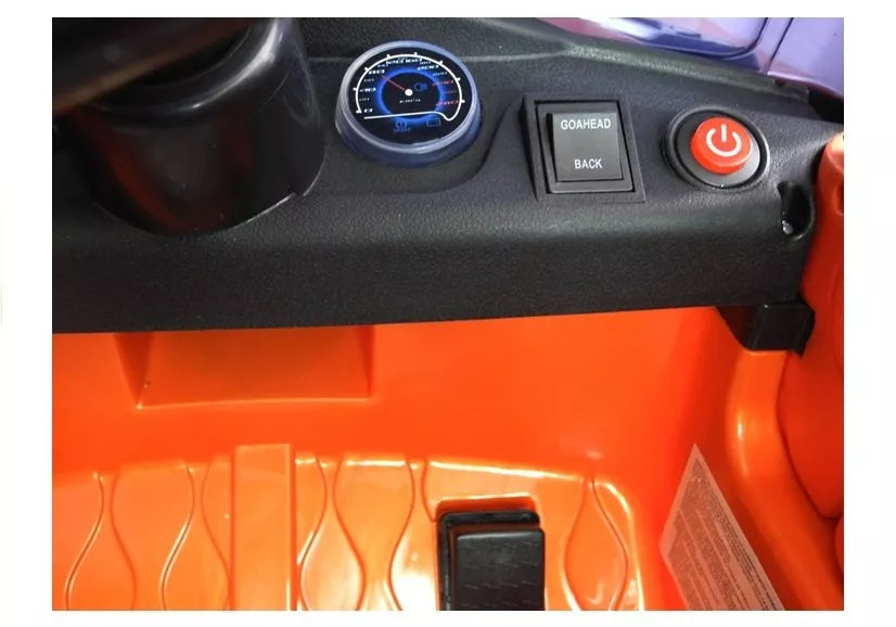 Vaikiškas elektromobilis Range Rover Sport, 12 V, oranžinis