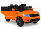 Vaikiškas elektromobilis Range Rover Sport, 12 V, oranžinis
