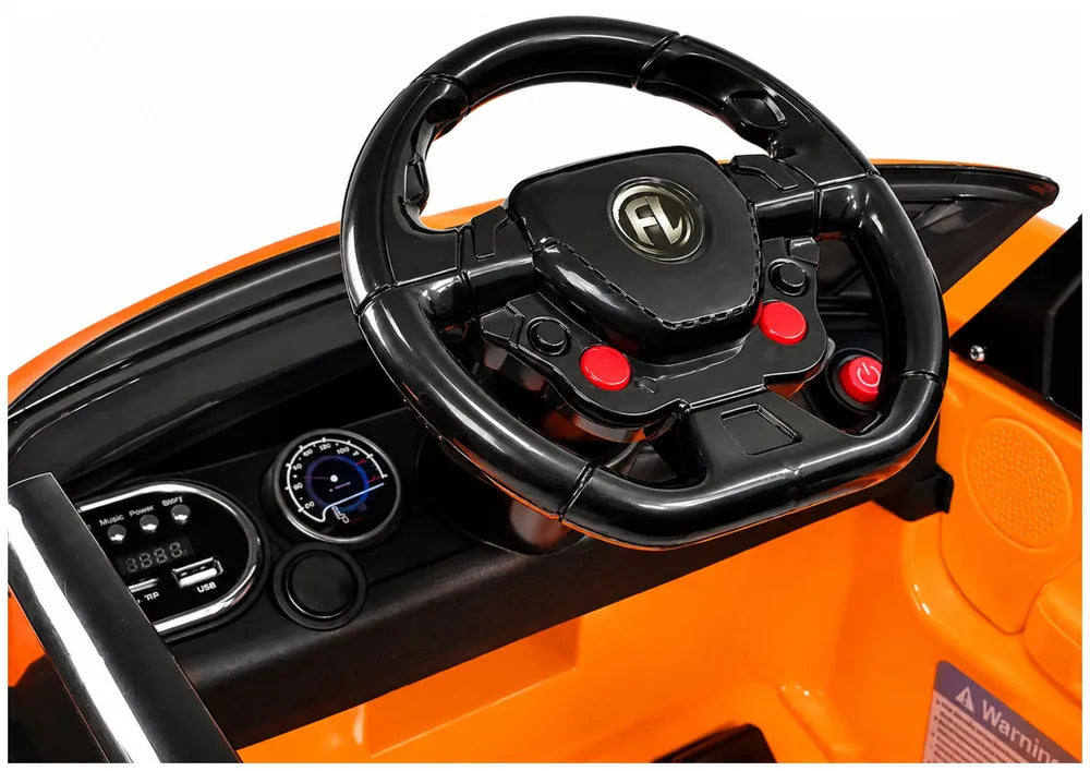 Vaikiškas elektromobilis Range Rover Sport, 12 V, oranžinis
