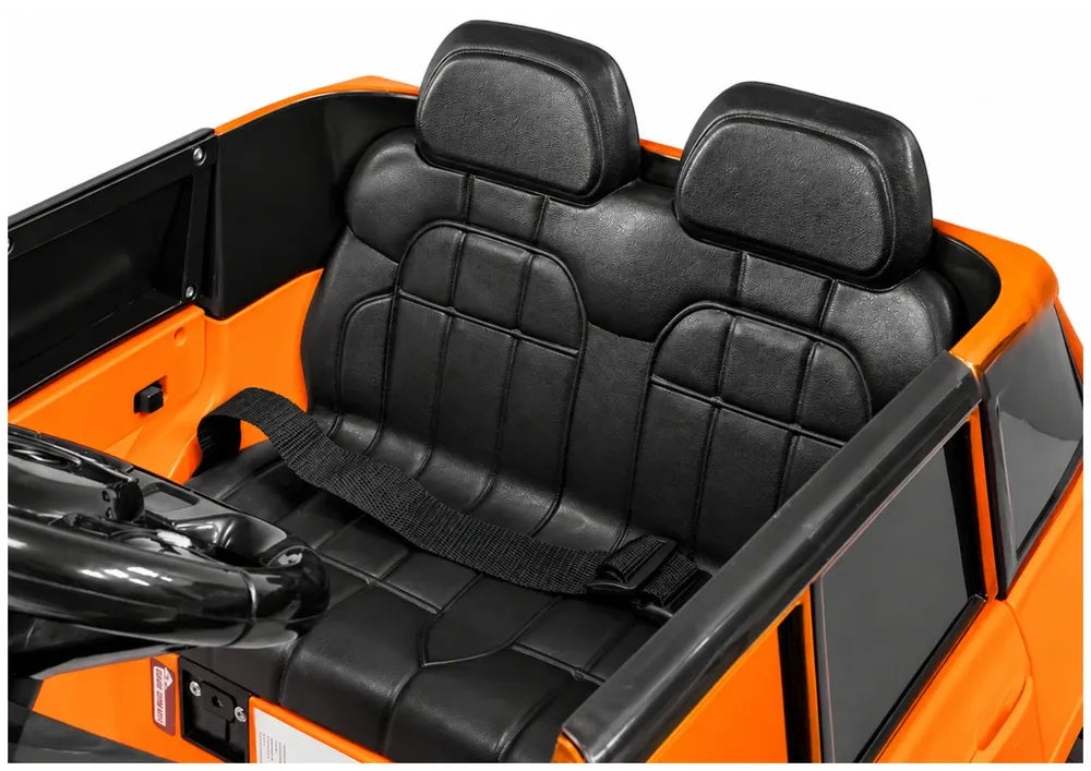 Vaikiškas elektromobilis Range Rover Sport, 12 V, oranžinis