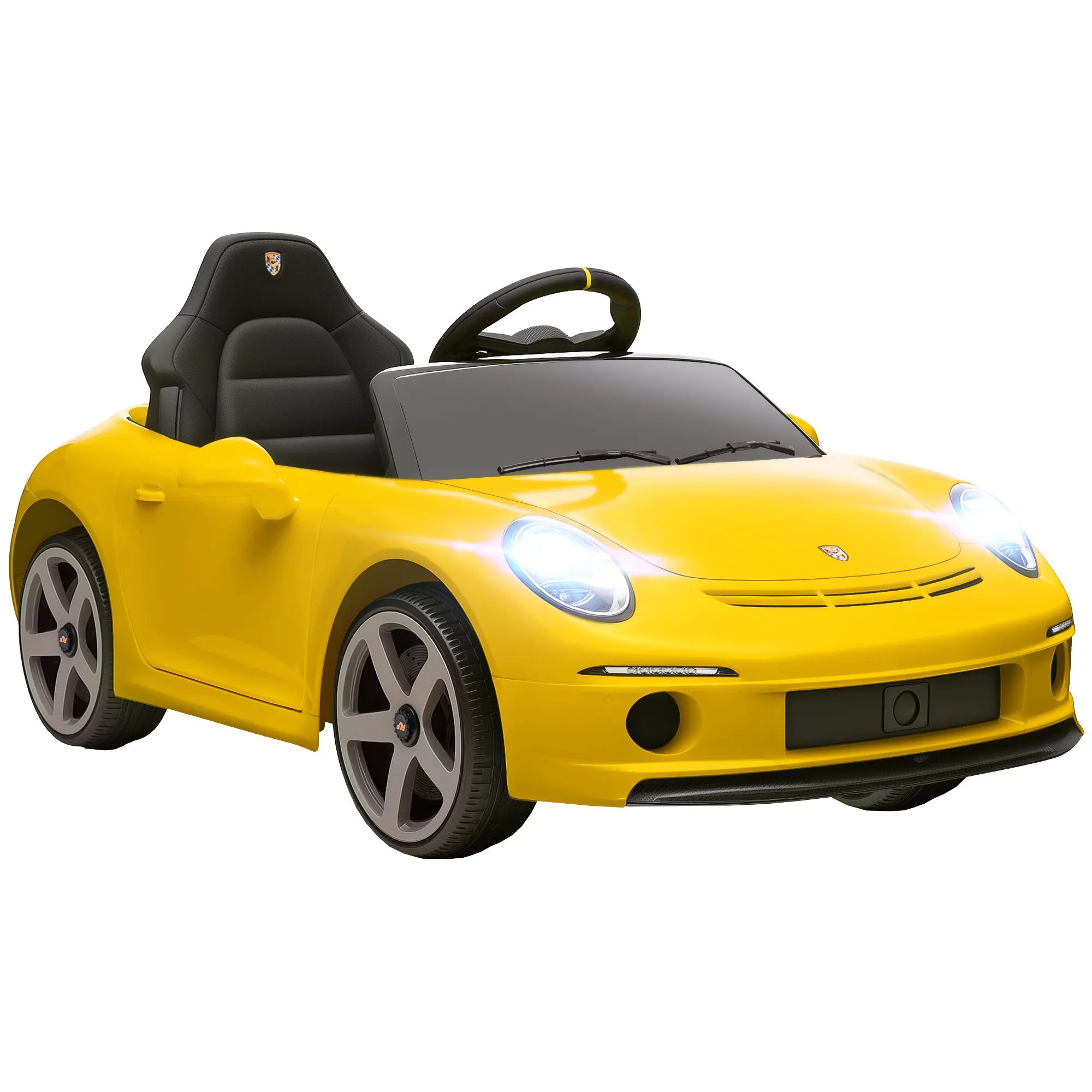 Vaikiškas elektromobilis RUF GT, 3–5 metų vaikams, geltonas