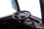 Vaikiškas elektromobilis Scania 500R, 24 V, 4x45 W, su minkšta eko-odos sėdyne, juodas