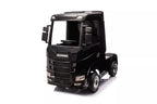 Vaikiškas elektromobilis Scania 500R, 24 V, 4x45 W, su minkšta eko-odos sėdyne, juodas