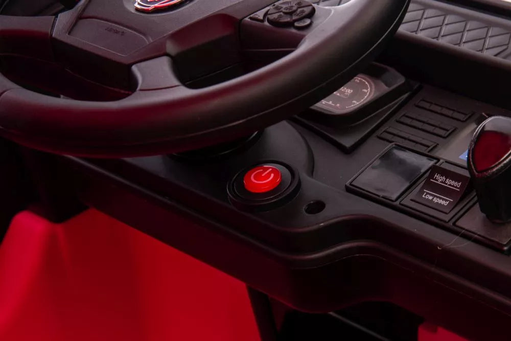 Vaikiškas elektromobilis Scania 500R, 24 V, su nuotolinio valdymo pultu, rožinis