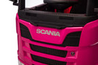 Vaikiškas elektromobilis Scania 500R, 24 V, su nuotolinio valdymo pultu, rožinis