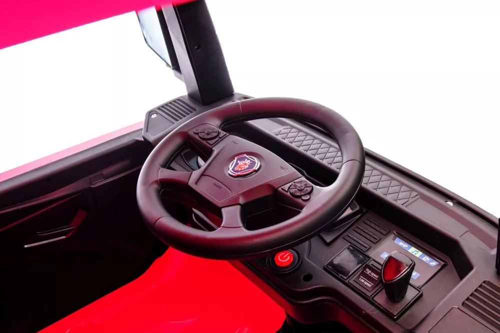 Vaikiškas elektromobilis Scania 500R, 24 V, su nuotolinio valdymo pultu, rožinis