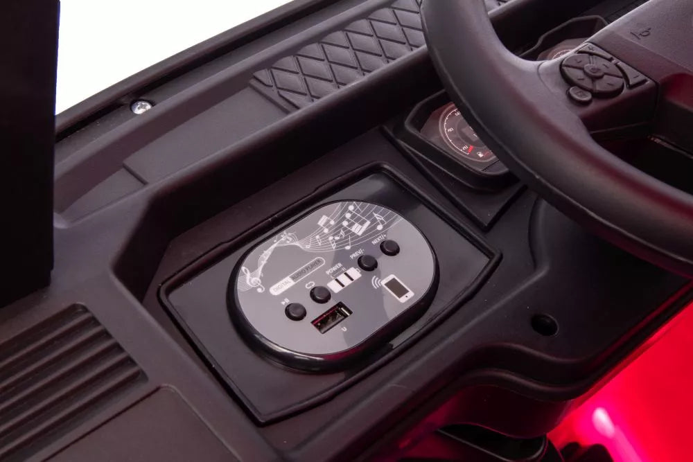 Vaikiškas elektromobilis Scania 500R, 24 V, su nuotolinio valdymo pultu, rožinis