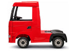 Vaikiškas elektromobilis Scania 500R, 24V, su nuotolinio valdymo pultu, raudonas
