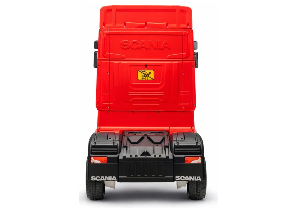 Vaikiškas elektromobilis Scania 500R, 24V, su nuotolinio valdymo pultu, raudonas